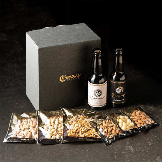 人気クラフトビール2本とたっぷりナッツの晩酌セット