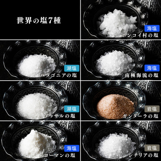 世界の塩７種